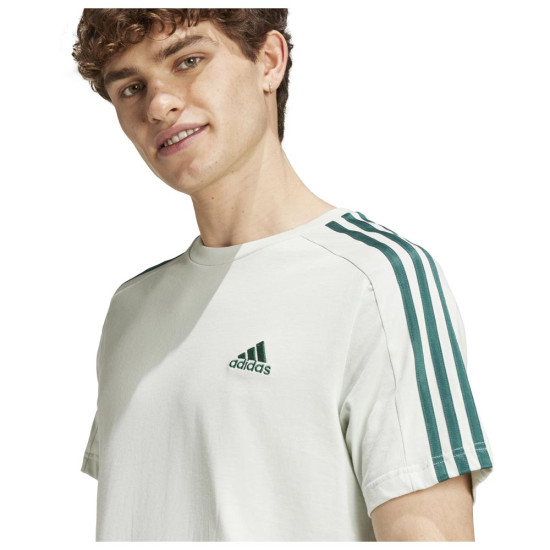 Adidas Ανδρική κοντομάνικη μπλούζα Essentials 3-Stripes Single Jersey Tee